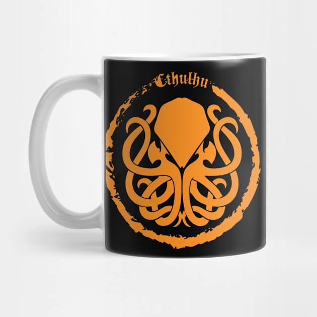 Cthulhu Logo Orange by Milena93